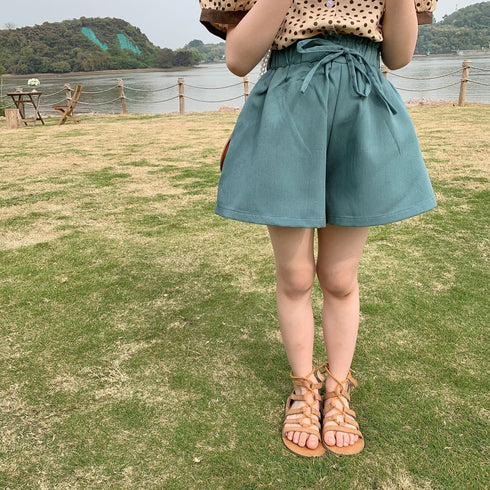 Summer thin loose wide leg pants Joker three-point pants bud shorts